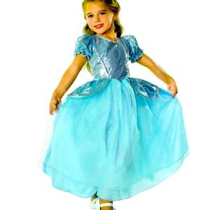 Little Princess Rubie's Kids Silver and Blue Little Princess Costume Size S